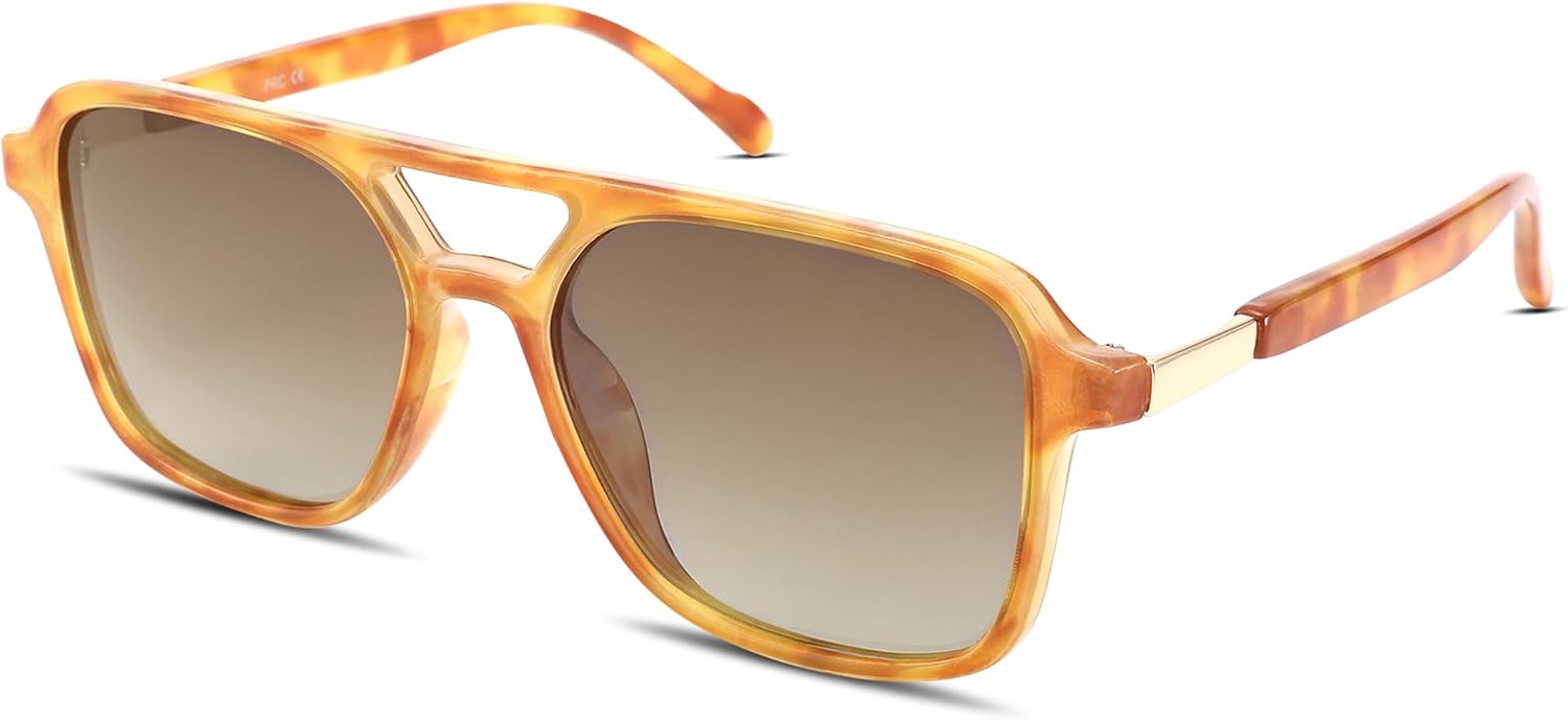 Солнцезащитные очки Hycredi Retro Aviator для женщин и мужчин, модные квадратные солнцезащитные очки, винтажные прямоугольные женские солнцезащитные очки, Yellow Tortoise/Gradient Grey Green
Солнцезащитные очки Hycredi Retro Aviator для женщин и мужчин, модные квадратные солнцезащитные очки, винтажные прямоугольные женские солнцезащитные очки, Yellow Tortoise/Gradient Grey Green