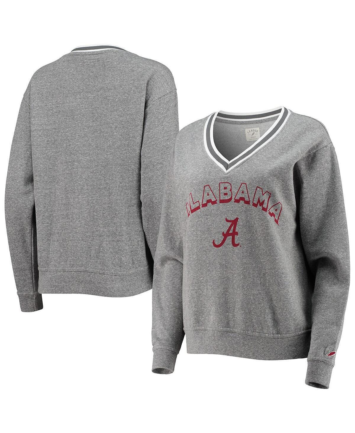 Женский серый пуловер с треугольным вырезом Alabama Crimson Tide Victory Springs, толстовка с v-образным вырезом League Collegiate Wear
Женский серый пуловер с треугольным вырезом Alabama Crimson Tide Victory Springs, толстовка с v-образным вырезом League Collegiate Wear