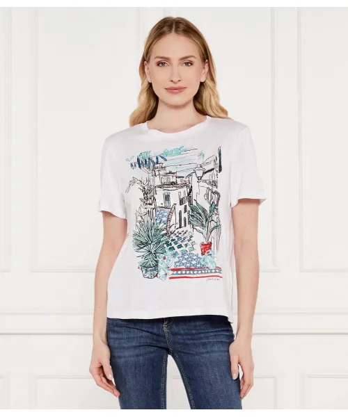 Футболка Loose fit Marc Cain, белый 
Футболка Loose fit Marc Cain, белый