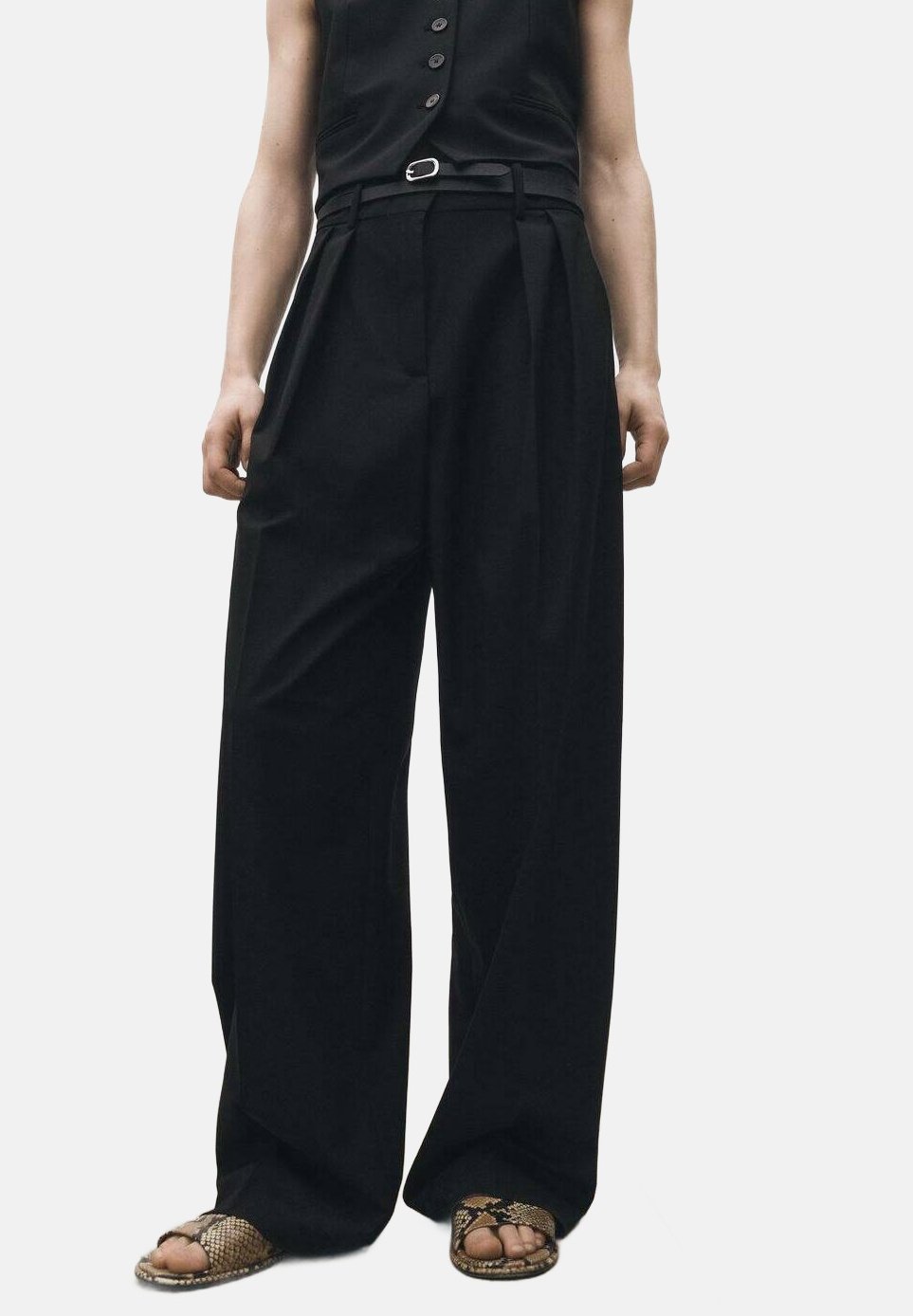 Брюки Mango, черный 
Брюки Mango, черный