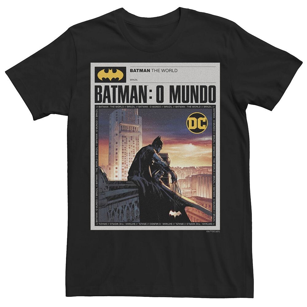 Мужская футболка с плакатом Batman: The World Mexico News Licensed Character, черный
Мужская футболка с плакатом Batman: The World Mexico News Licensed Character, черный