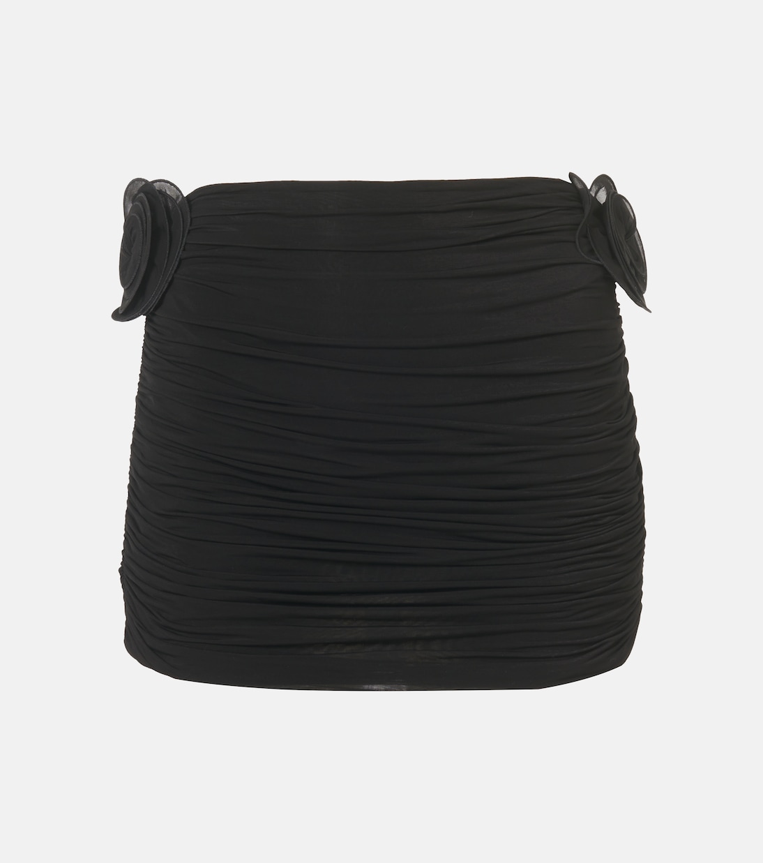 Мини-юбка со сборками и цветочной аппликацией Magda Butrym, черный
Мини-юбка со сборками и цветочной аппликацией Magda Butrym, черный