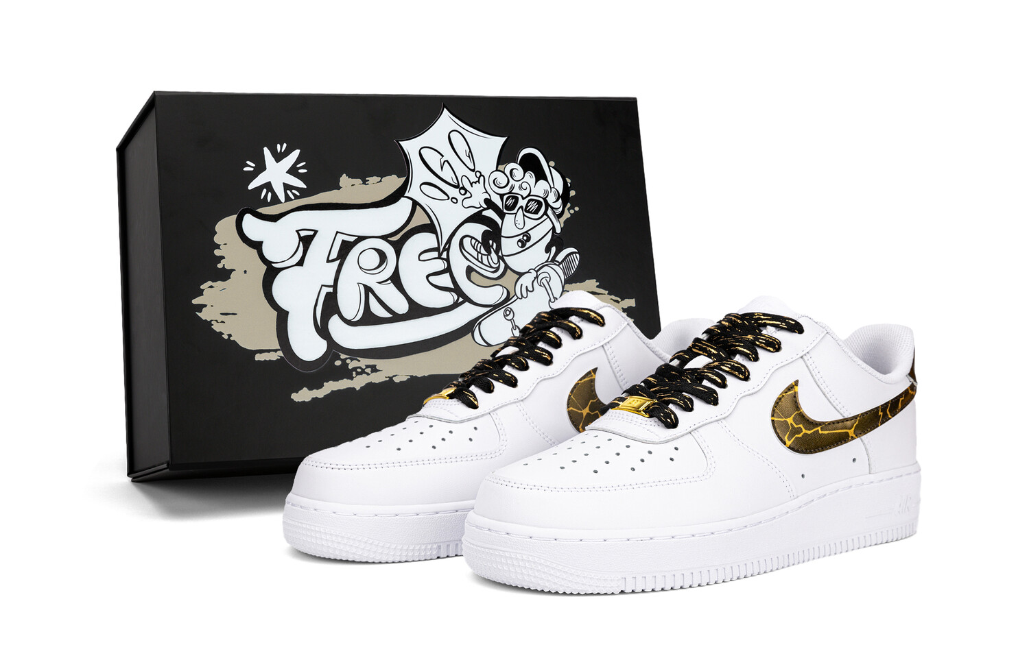 Кроссовки Nike Air Force 1 Skateboarding Shoes Men Low-top Gold, черный
Кроссовки Nike Air Force 1 Skateboarding Shoes Men Low-top Gold, черный
