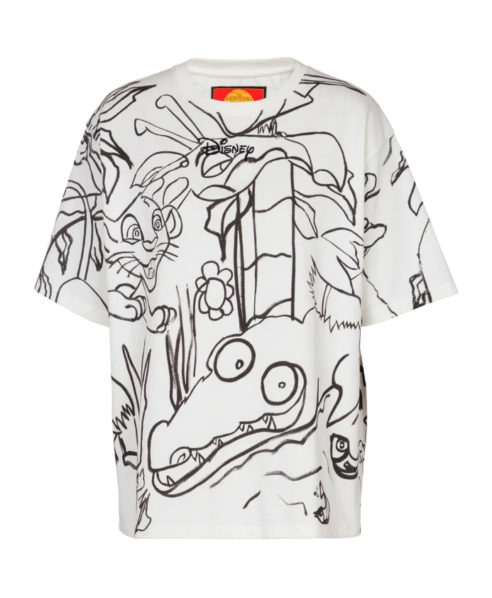 Disney x: the Lion King — свободная футболка с принтом для детей раннего возраста Balmain, белый 
Disney x: the Lion King — свободная футболка с принтом для детей раннего возраста Balmain, белый