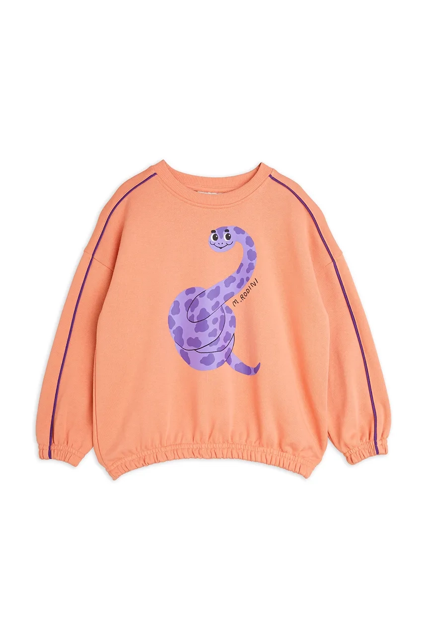 Хлопковая толстовка со змеей для мальчика/девочки Mini Rodini, розовый
Хлопковая толстовка со змеей для мальчика/девочки Mini Rodini, розовый