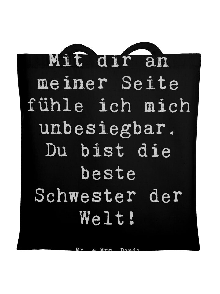 Сумка для переноски Mr & Mrs Panda Beste Schwester, черный
Сумка для переноски Mr & Mrs Panda Beste Schwester, черный