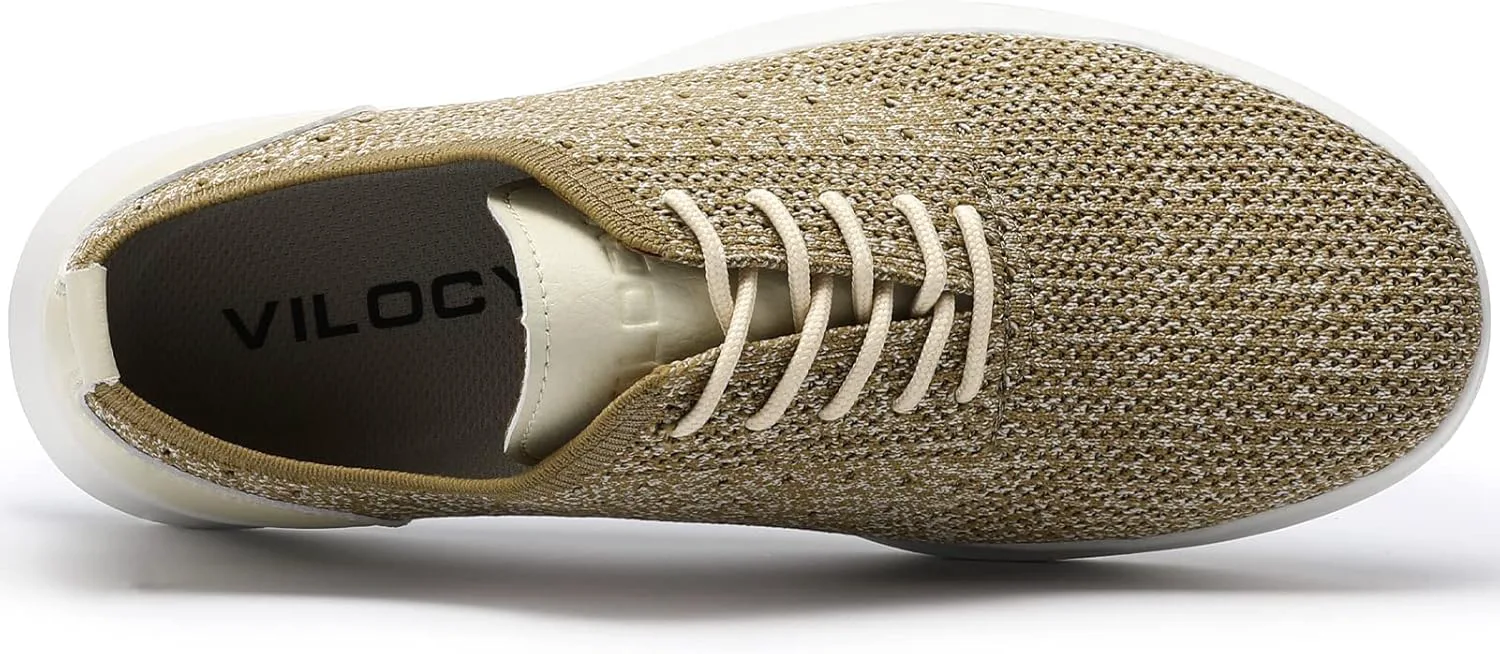 Мужские повседневные оксфорды VILOCY, вязаные легкие дышащие модные кроссовки, хаки
Мужские повседневные оксфорды VILOCY, вязаные легкие дышащие модные кроссовки, хаки