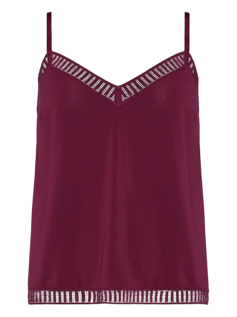 Топ на бретелях с кружевом ERES, фиолетовый
Топ на бретелях с кружевом ERES, фиолетовый