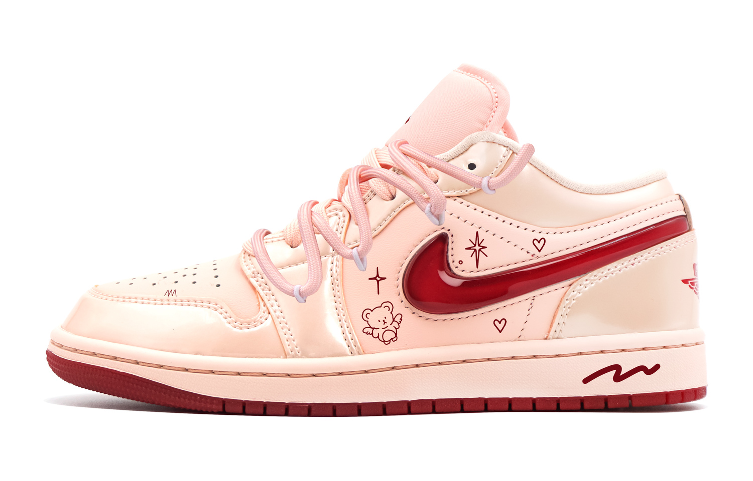 Jordan Женские розовые баскетбольные кроссовки Air 1 с противоскользящей подошвой, устойчивые к истиранию, низкие, винтажные, цвет Pink
Jordan Женские розовые баскетбольные кроссовки Air 1 с противоскользящей подошвой, устойчивые к истиранию, низкие, винтажные, цвет Pink