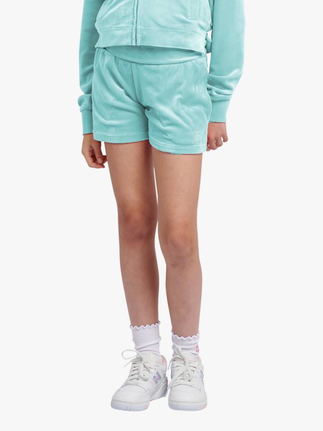 Детские шорты с поясом на манжете из велюра Juicy Couture, Angel Blue
Детские шорты с поясом на манжете из велюра Juicy Couture, Angel Blue