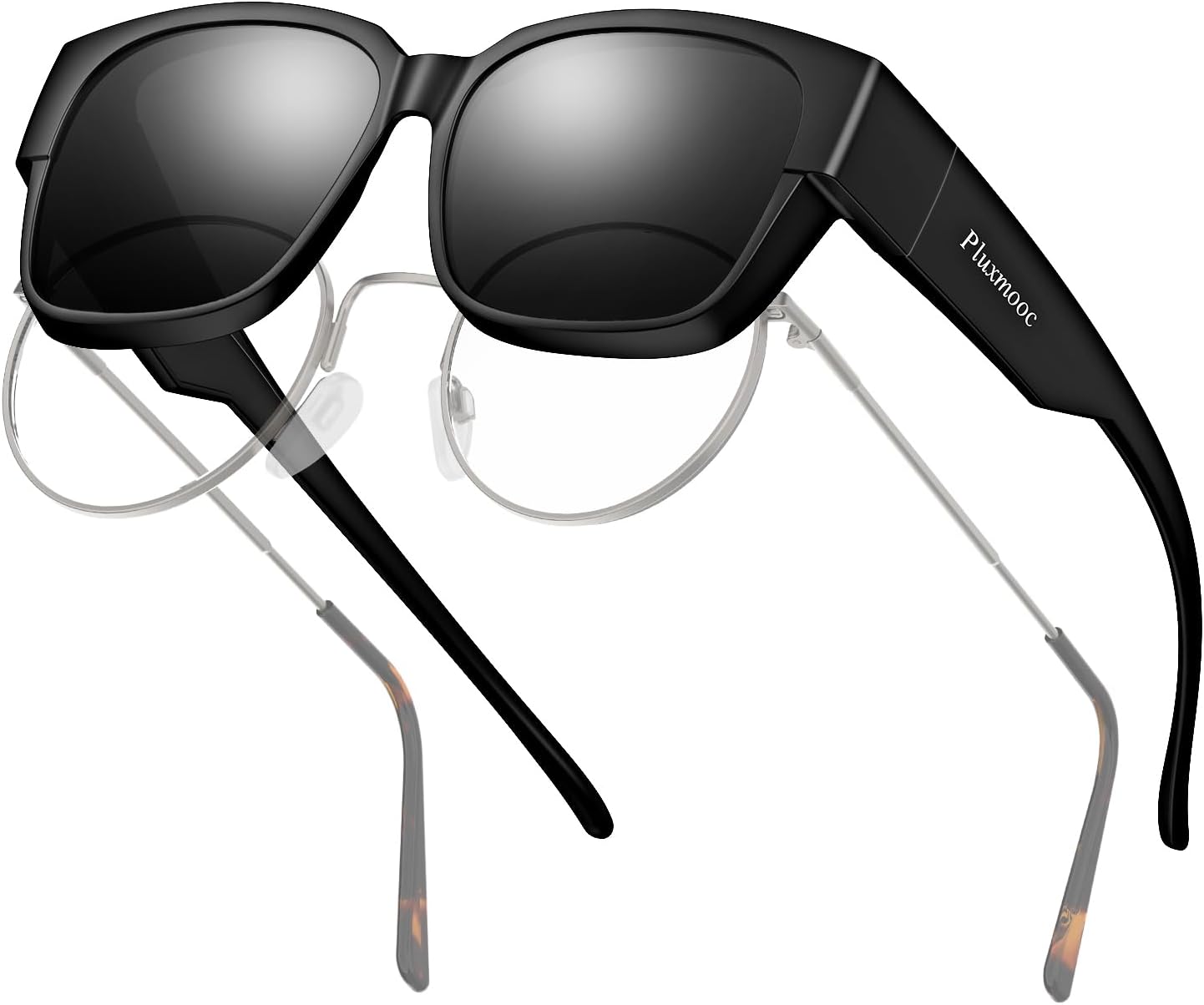 Солнцезащитные очки, надеваемые поверх очков, для женщин и мужчин, увеличенного размера, поляризованные, для защиты очков с диоптриями UV400 Pluxmooc, 001t1 Matte Black/Black
Солнцезащитные очки, надеваемые поверх очков, для женщин и мужчин, увеличенного размера, поляризованные, для защиты очков с диоптриями UV400 Pluxmooc, 001t1 Matte Black/Black