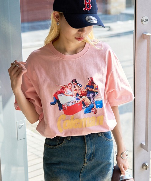 Футболка с винтажным принтом, розовый Coleman
Футболка с винтажным принтом, розовый Coleman