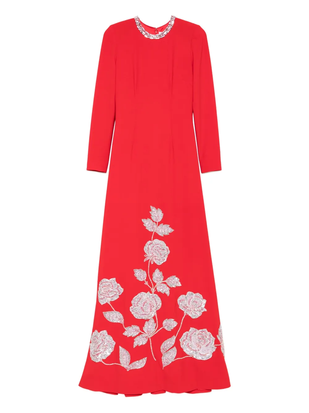 Декорированное платье макси Dina Melwani, красный
Декорированное платье макси Dina Melwani, красный