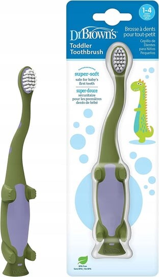 Зубная щетка 12м+ Динозавр 1-4л Dr Brown's, Dr Browns
Зубная щетка 12м+ Динозавр 1-4л Dr Brown's, Dr Browns
