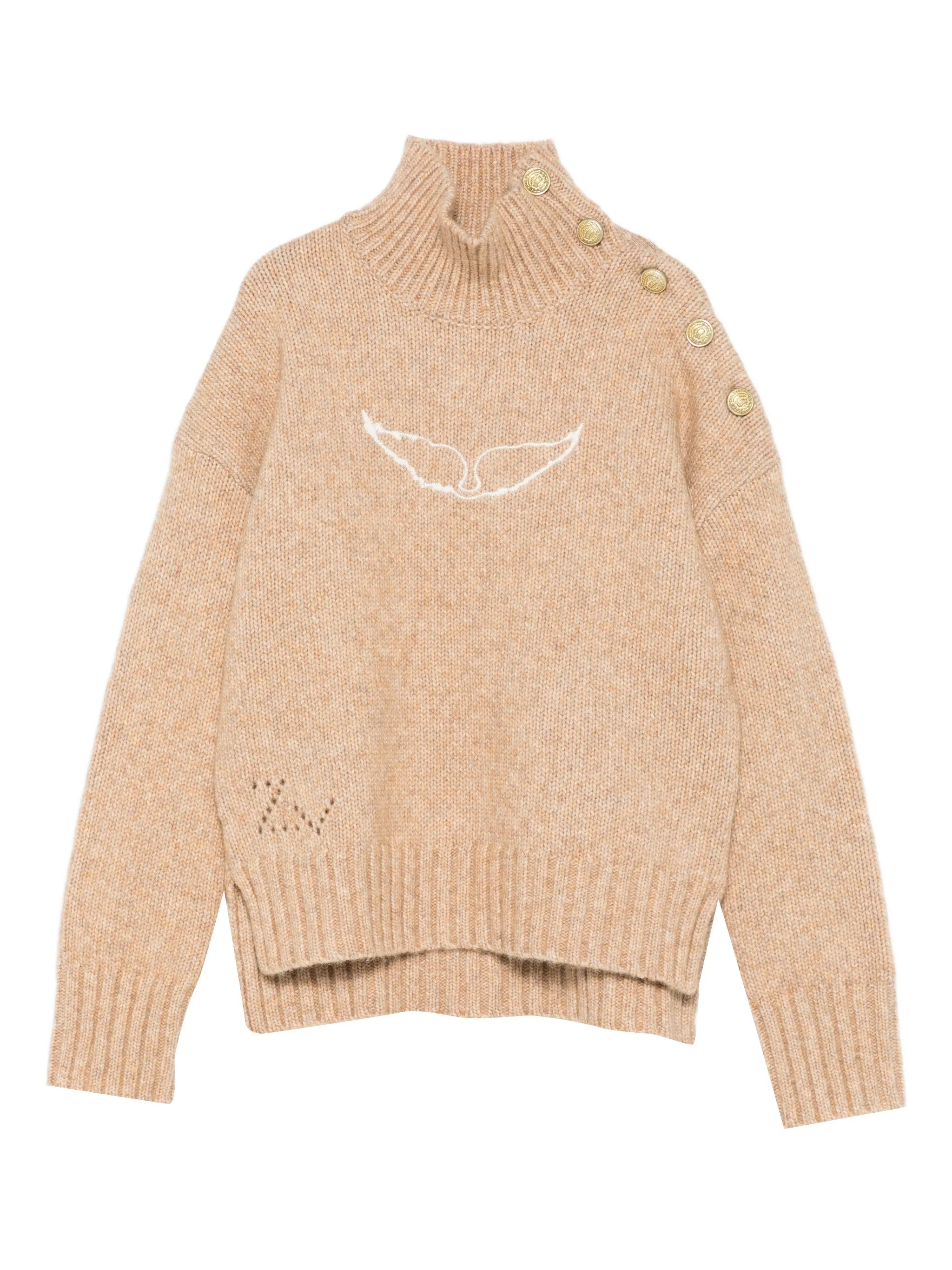 Свитер из смесовой шерсти Zadig & Voltaire Kids, коричневый
Свитер из смесовой шерсти Zadig & Voltaire Kids, коричневый