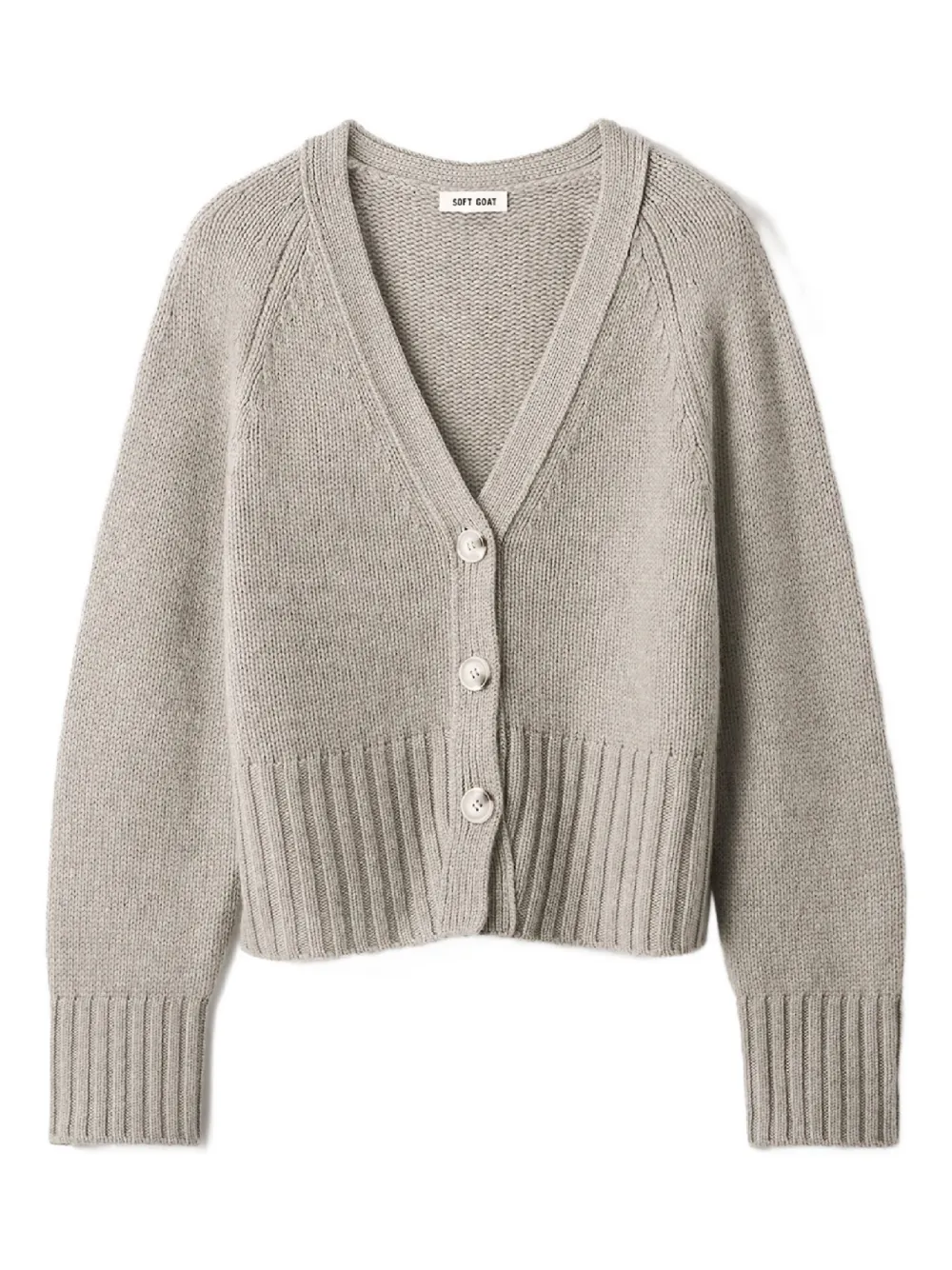 Кардиган из кашемира с V-образным вырезом и пуговицами Soft Goat, серый
Кардиган из кашемира с V-образным вырезом и пуговицами Soft Goat, серый