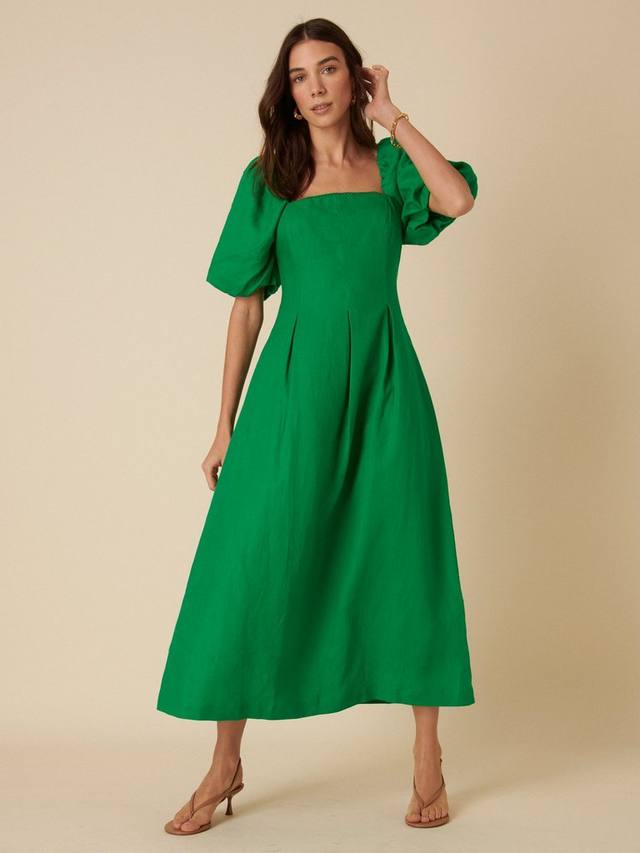 Демисезонное платье миди из чистого льна Nobody's Child, зеленый
Демисезонное платье миди из чистого льна Nobody's Child, зеленый