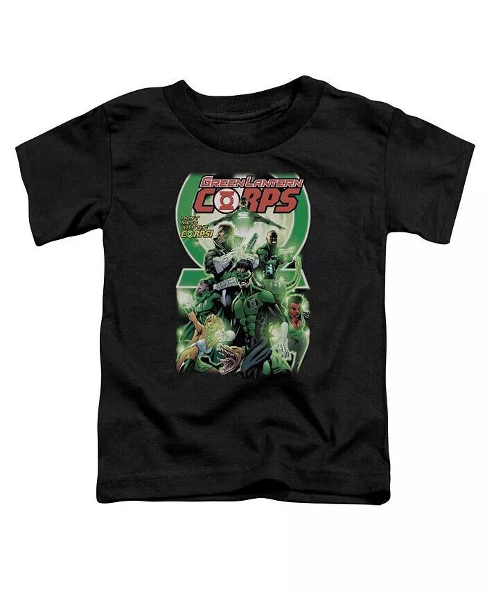 Футболка с коротким рукавом для малышей Gl Corps 25 Cover для девочек Green Lantern, черный 
Футболка с коротким рукавом для малышей Gl Corps 25 Cover для девочек Green Lantern, черный
