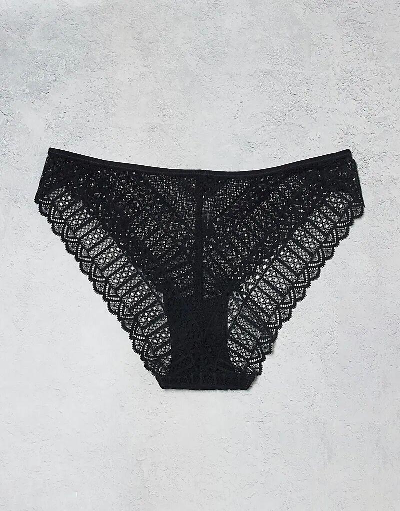 KBX, Комплект из 3 кружевных трусиков с высоким вырезом, черный цвет
KBX, Комплект из 3 кружевных трусиков с высоким вырезом, черный цвет