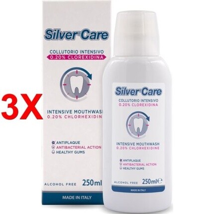 Silver Care Интенсивный ополаскиватель для полости рта с 0,20% хлоргексидином, без спирта, 250 мл Silvercare
Silver Care Интенсивный ополаскиватель для полости рта с 0,20% хлоргексидином, без спирта, 250 мл Silvercare