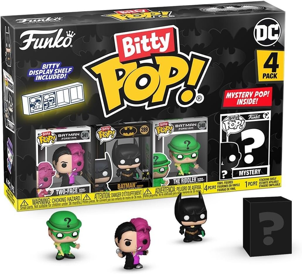 Funko POP! Бэтмен 85-я битти 4 шт. в упаковке 2,5 см двуликий риддлер комиксы dc
Funko POP! Бэтмен 85-я битти 4 шт. в упаковке 2,5 см двуликий риддлер комиксы dc