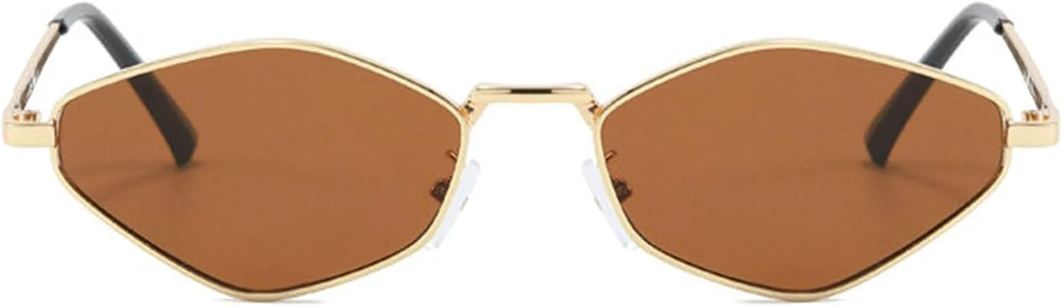 Солнцезащитные очки Willochra Retro необычной формы, узкие, модные, винтажные, многоугольные, маленькие, с металлической оправой и защитой от УФ-излучения, C2
Солнцезащитные очки Willochra Retro необычной формы, узкие, модные, винтажные, многоугольные, маленькие, с металлической оправой и защитой от УФ-излучения, C2