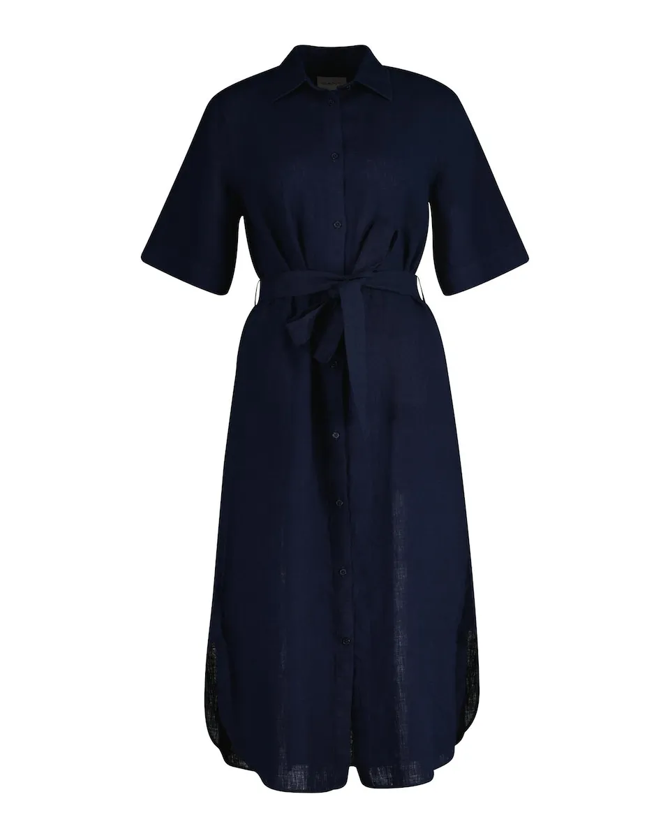 Женское льняное платье миди Gant, синий
Женское льняное платье миди Gant, синий