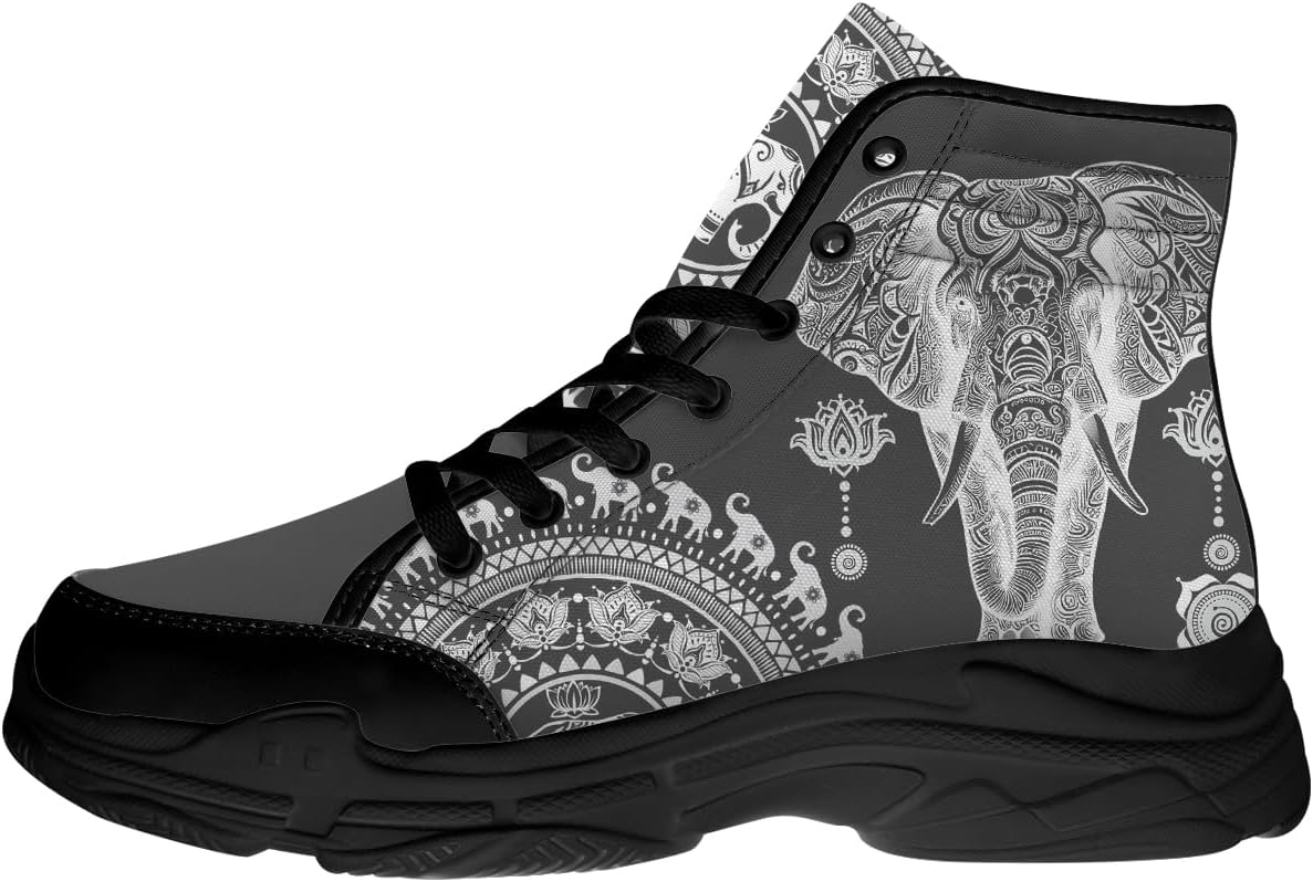 Кеды Quorax Elephant для женщин и мужчин Mandala высокие тканевые туфли Подарки для нее и для него, серый
Кеды Quorax Elephant для женщин и мужчин Mandala высокие тканевые туфли Подарки для нее и для него, серый