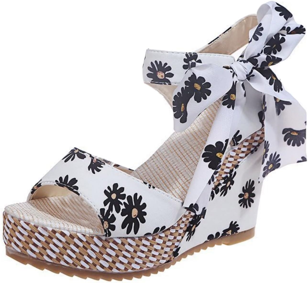 Женские сандалии на танкетке эспадрильи с высоким каблуком, открытым носком, завязками, платформой и ремешком на щиколотке, летние праздничные туфли, элегантные цветочные классические сандалии с бантиком на танкетке Generic, белый
Женские сандалии на танкетке эспадрильи с высоким каблуком, открытым носком, завязками, платформой и ремешком на щиколотке, летние праздничные туфли, элегантные цветочные классические сандалии с бантиком на танкетке Generic, белый