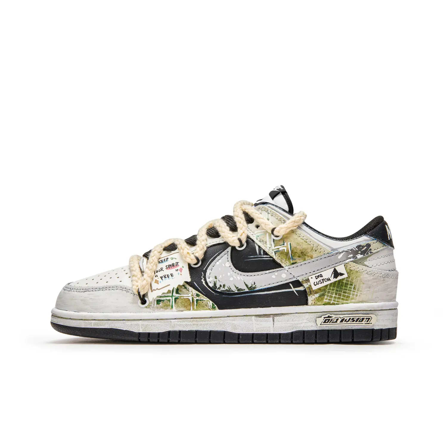 Nike Детские скейтбординг кроссовки dunk 'black green skin низкие slip resistant shock absorbers зеленый черный подростки
Nike Детские скейтбординг кроссовки dunk 'black green skin низкие slip resistant shock absorbers зеленый черный подростки