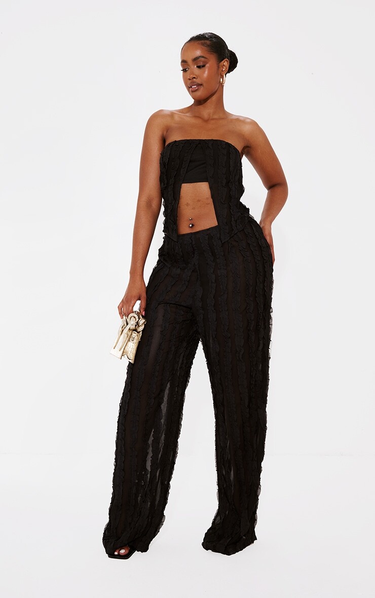 PrettyLittleThing Черные широкие брюки с тканой оборкой Shape, Черный, PrettyLittleThing Черные широкие брюки с тканой оборкой Shape
PrettyLittleThing Черные широкие брюки с тканой оборкой Shape, Черный, PrettyLittleThing Черные широкие брюки с тканой оборкой Shape