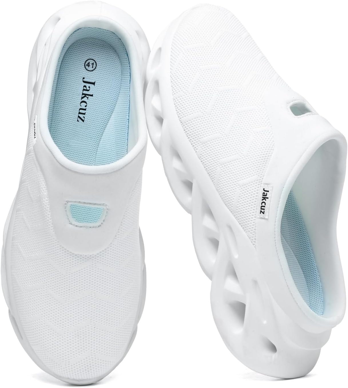 Jakcuz Men Slip On Mules Легкие кроссовки с открытой пяткой Дышащие прогулочные туфли, белый
Jakcuz Men Slip On Mules Легкие кроссовки с открытой пяткой Дышащие прогулочные туфли, белый