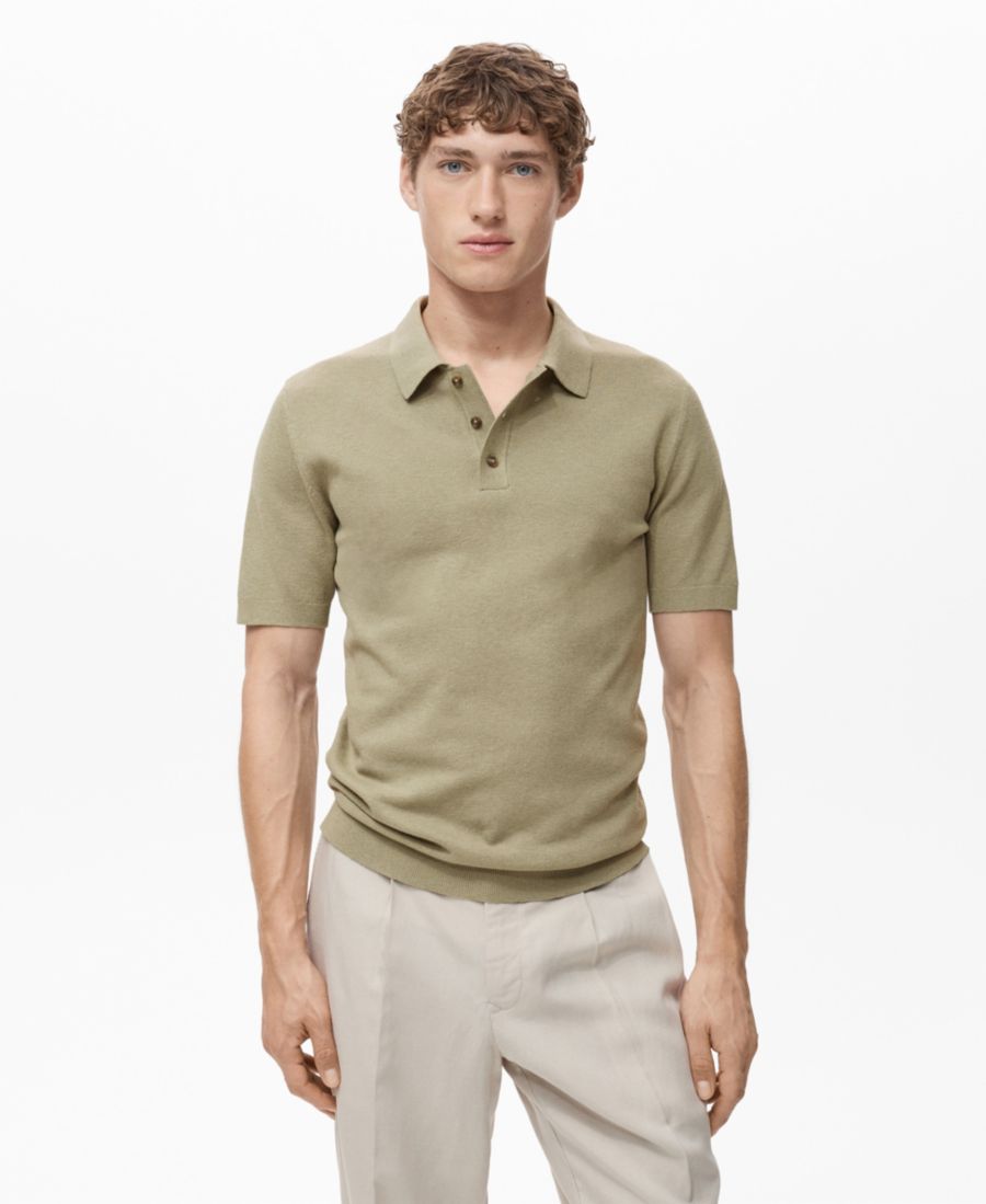 Мужская хлопковая рубашка-поло тонкой вязки MANGO, Khaki, Хаки, Мужская хлопковая рубашка-поло тонкой вязки MANGO, Khaki
Мужская хлопковая рубашка-поло тонкой вязки MANGO, Khaki, Хаки, Мужская хлопковая рубашка-поло тонкой вязки MANGO, Khaki