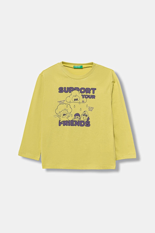 Детская хлопковая кофта с длинным рукавом United Colors Of Benetton, желтый
Детская хлопковая кофта с длинным рукавом United Colors Of Benetton, желтый