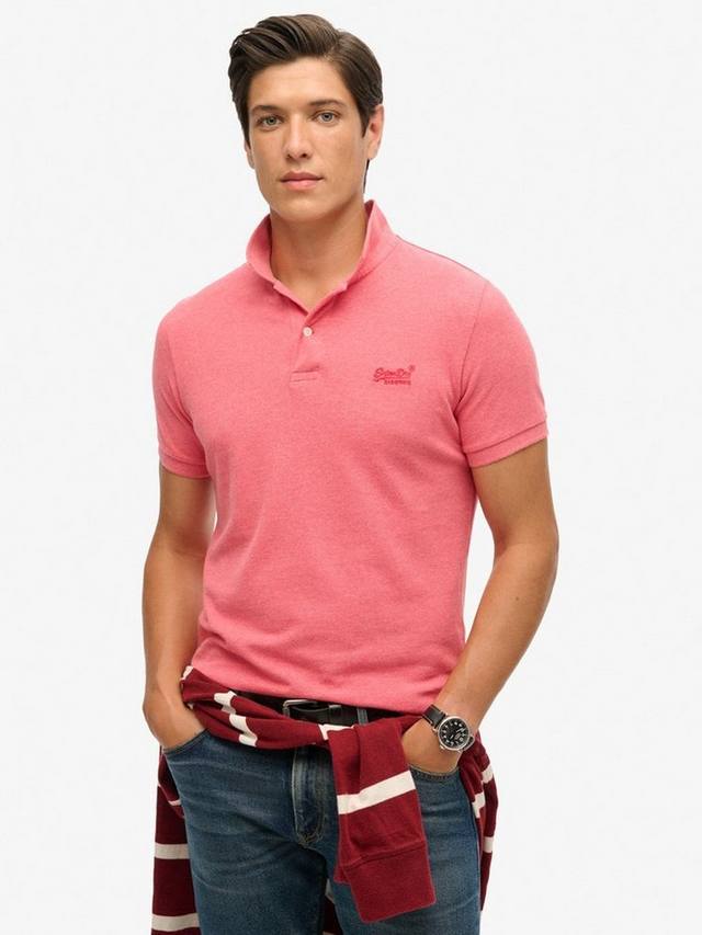 Классическая поло с пике Superdry, Punch Pink Marl
Классическая поло с пике Superdry, Punch Pink Marl