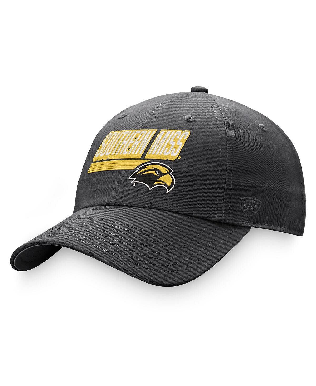 Мужская темно-серая регулируемая шляпа Southern Miss Golden Eagles Slice Top of the World
Мужская темно-серая регулируемая шляпа Southern Miss Golden Eagles Slice Top of the World