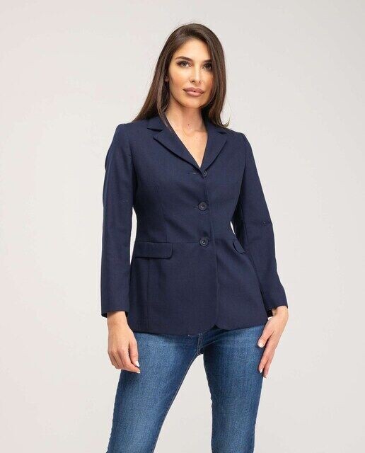 Женский пиджак полуприлегающего кроя с небольшим лацканом Fsh, темно-синий
Женский пиджак полуприлегающего кроя с небольшим лацканом Fsh, темно-синий