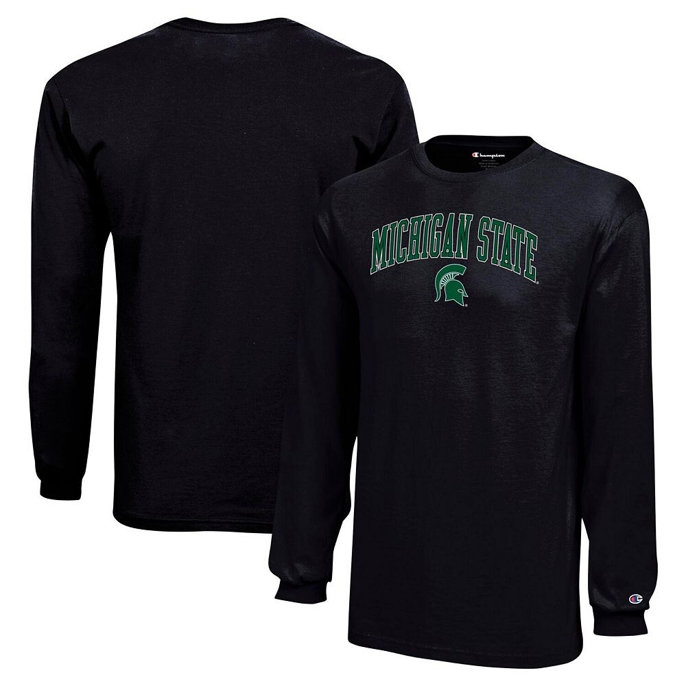 Черная футболка с длинными рукавами и логотипом Youth Champion Michigan State Spartans Arch Over Logo, цвет Msu Black
Черная футболка с длинными рукавами и логотипом Youth Champion Michigan State Spartans Arch Over Logo, цвет Msu Black