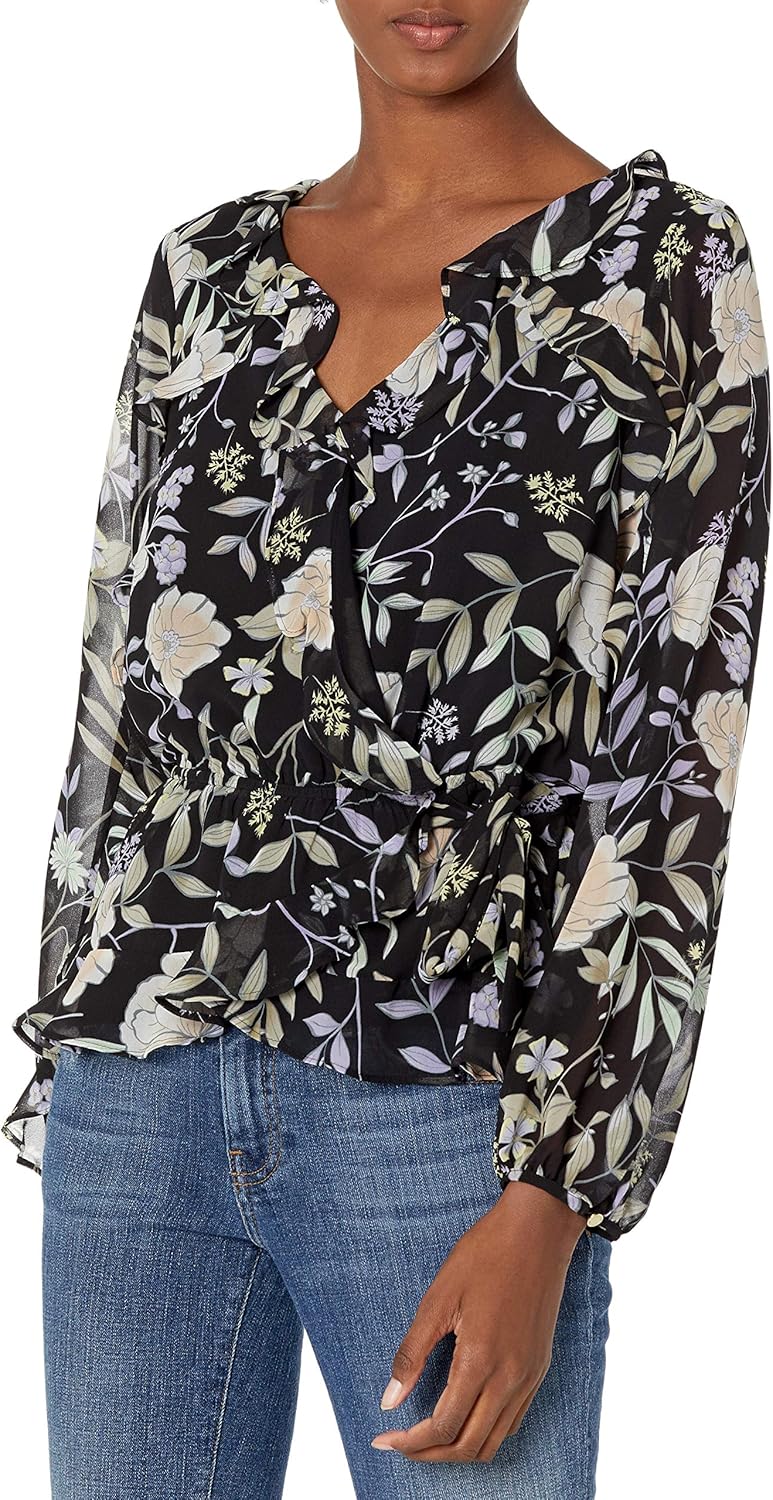 Блузка Calvin Klein Girls с оборками на рукавах и имитацией запаха, Black Multi
Блузка Calvin Klein Girls с оборками на рукавах и имитацией запаха, Black Multi