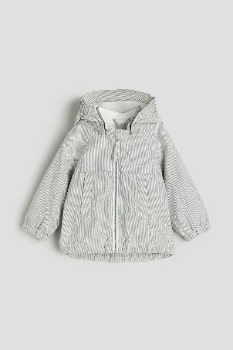 Хлопковая куртка с капюшоном H&M, белый
Хлопковая куртка с капюшоном H&M, белый