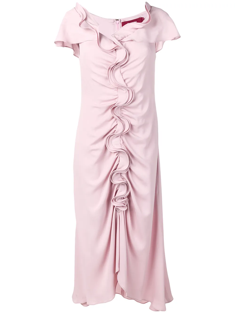 Расклешенное платье с оборками Sies Marjan, розовый 
Расклешенное платье с оборками Sies Marjan, розовый