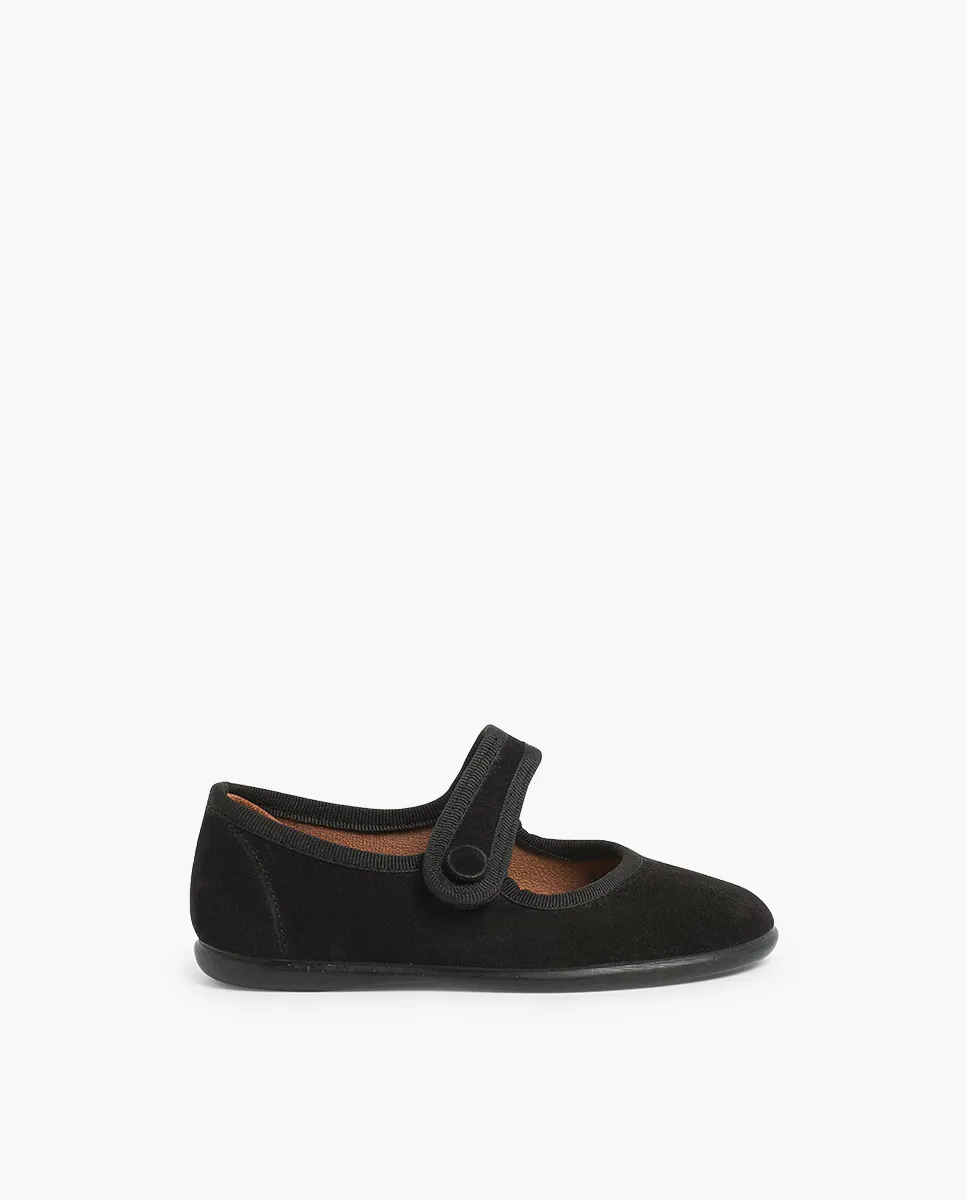 Балетки для девочек Pisamonas, чёрный 
Балетки для девочек Pisamonas, чёрный