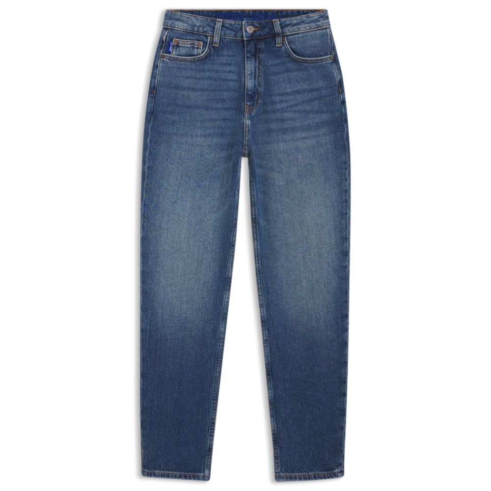 Средне-голубые джинсы-мамы из стрейч-денима HUGO
Средне-голубые джинсы-мамы из стрейч-денима HUGO