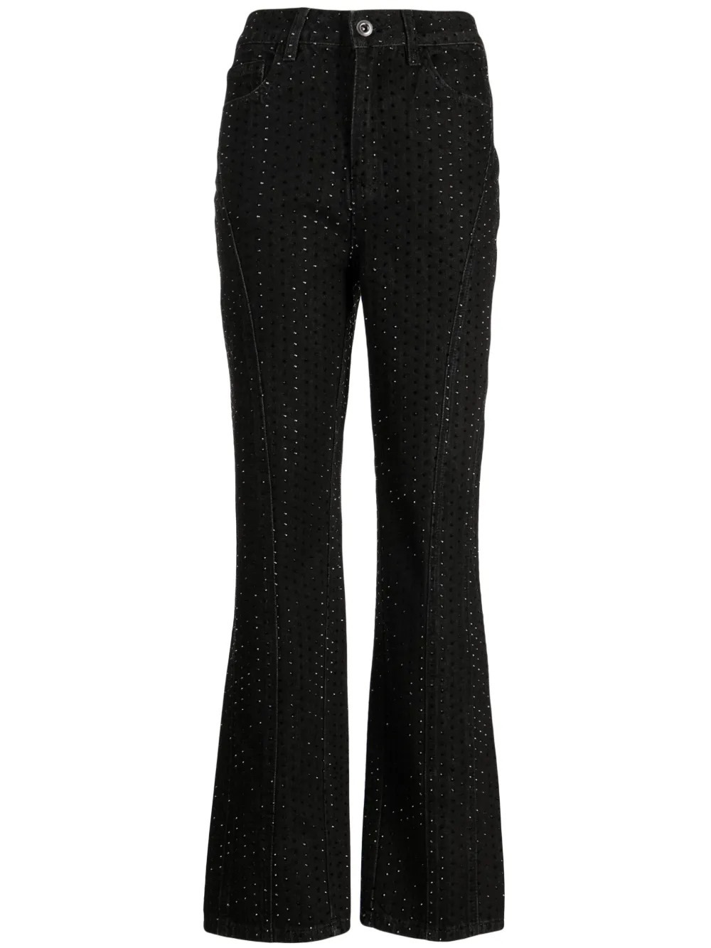 Декорированные джинсы средней посадки Self-Portrait, черный
Декорированные джинсы средней посадки Self-Portrait, черный