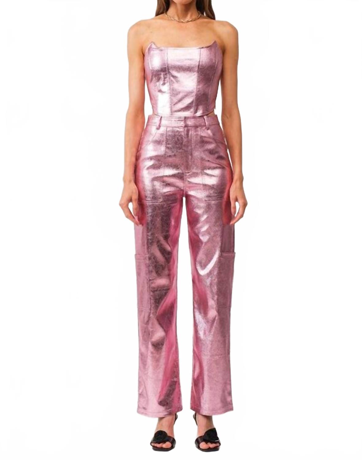 Sofie the Label Кожаный корсетный топ Gaia, розовый
Sofie the Label Кожаный корсетный топ Gaia, розовый