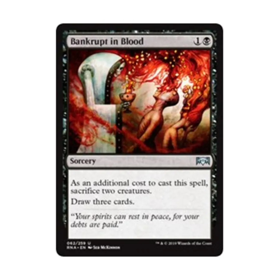 CCG Банкрот в крови (U), MTG - Ravnica Allegiance 
CCG Банкрот в крови (U), MTG - Ravnica Allegiance