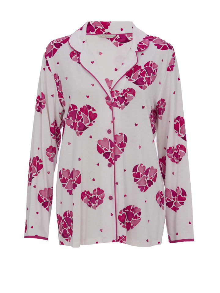 Cyberjammies Женская пижамная блузка Aria из трикотажа с принтом в виде сердечек, белая
Cyberjammies Женская пижамная блузка Aria из трикотажа с принтом в виде сердечек, белая