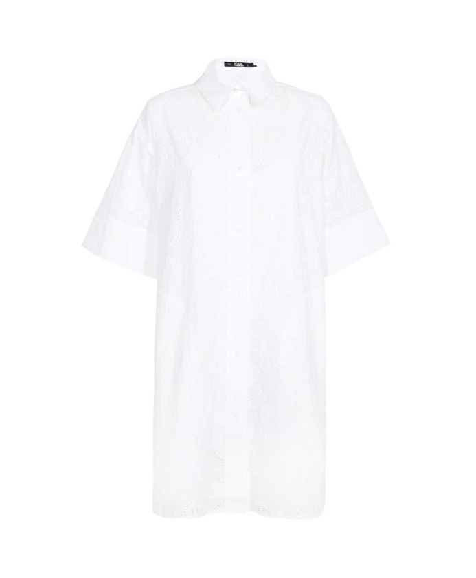 Хлопковое платье Karl Lagerfeld, белый
Хлопковое платье Karl Lagerfeld, белый