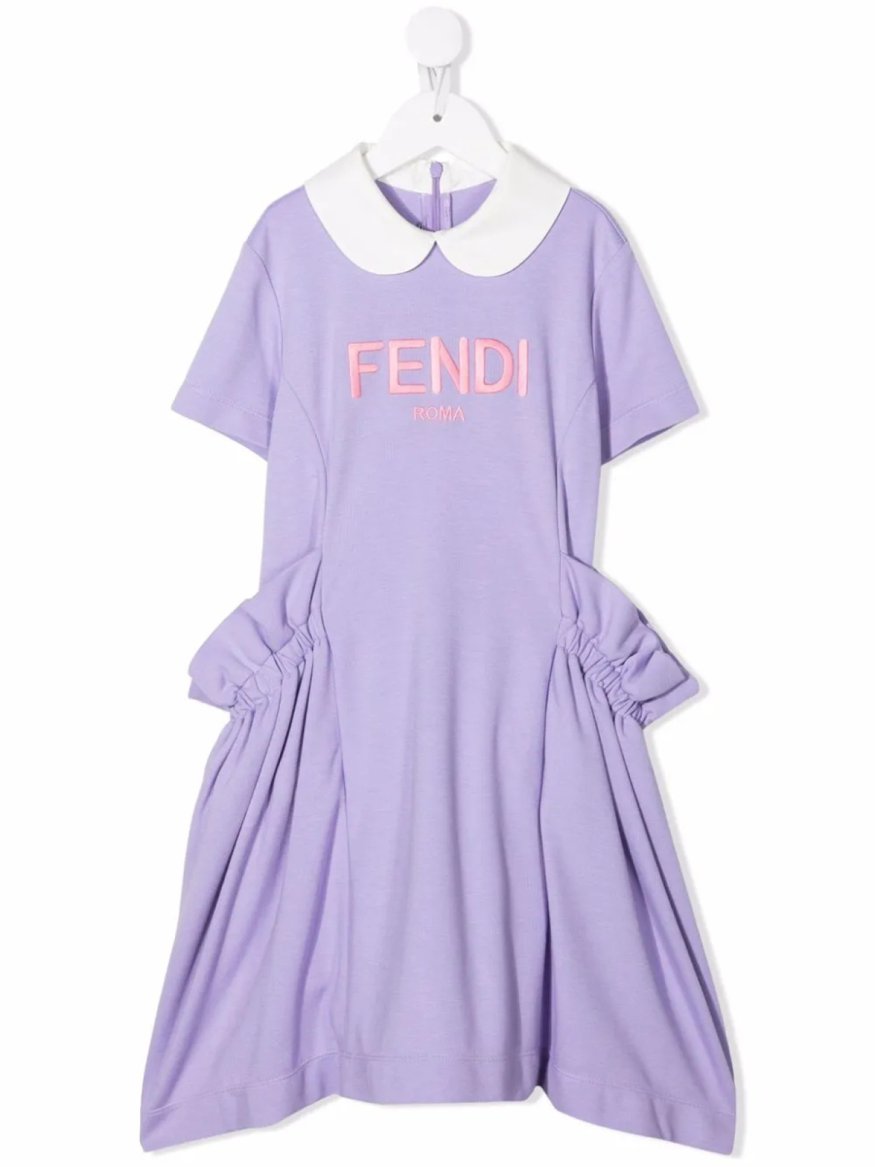 Платье с оборками и логотипом Fendi Kids, фиолетовый
Платье с оборками и логотипом Fendi Kids, фиолетовый