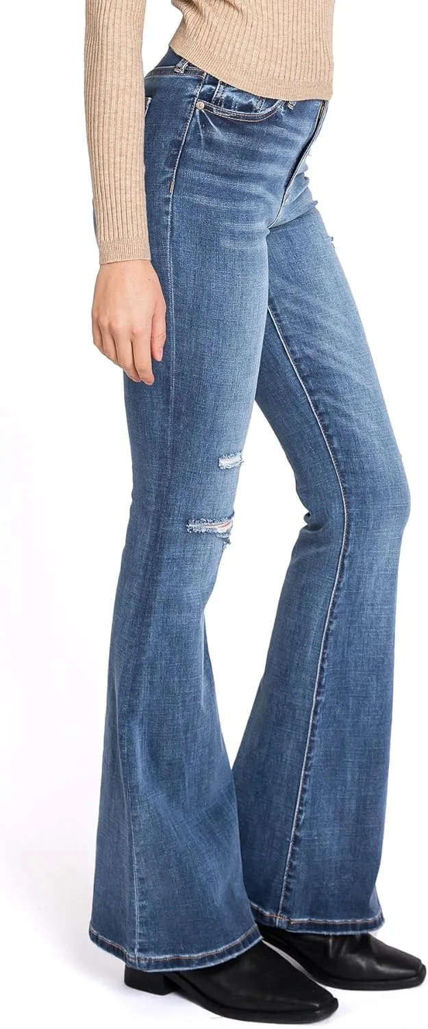 Женские джинсы с высокой талией и расклешенными штанинами Celebrity Pink Jean
Женские джинсы с высокой талией и расклешенными штанинами Celebrity Pink Jean